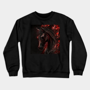 Demonic horse Crewneck Sweatshirt